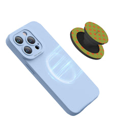 Persimmon And Wasabi Polka Dot Phone Grip And Stand by etchd, view 5