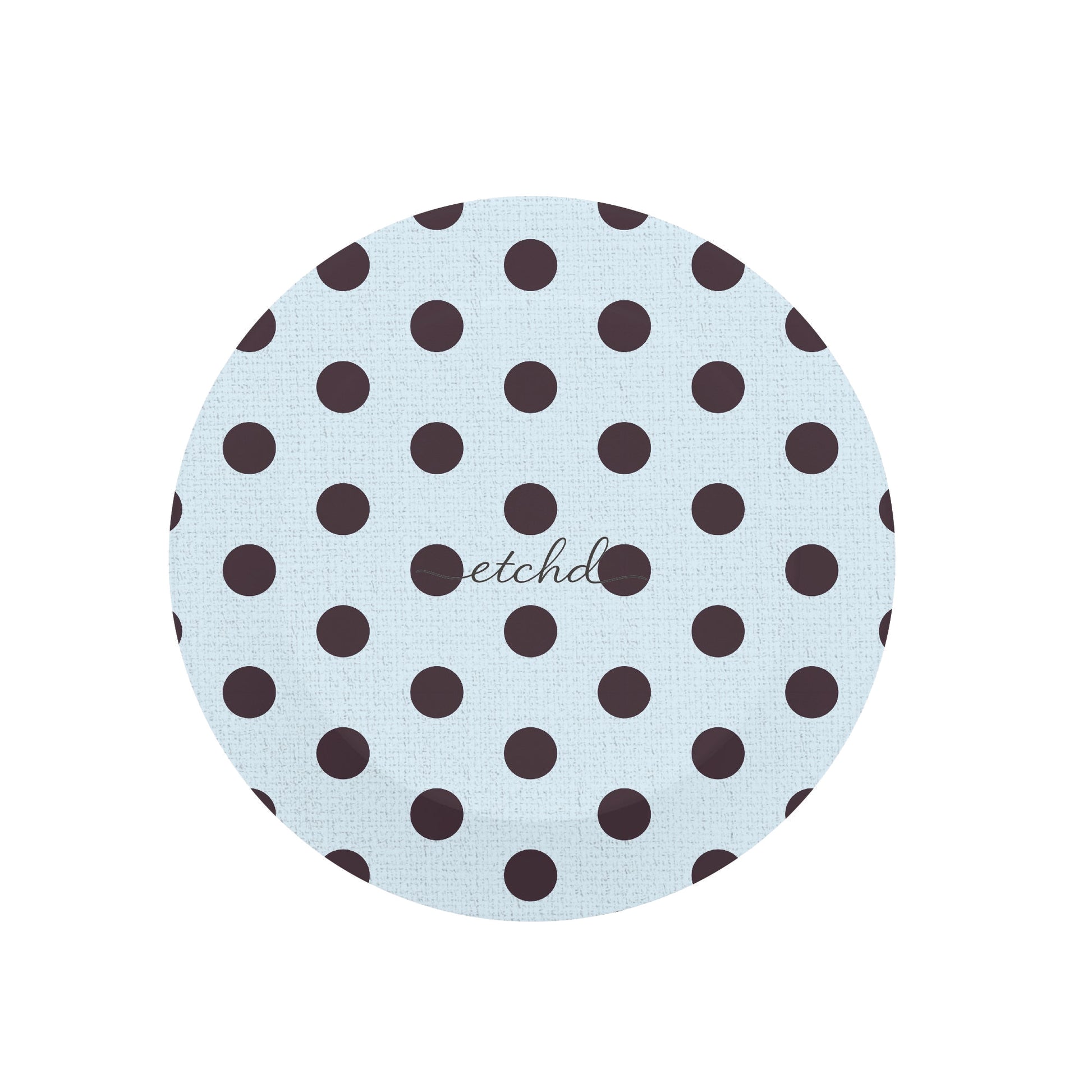 Plum And Blue Polka Dot Phone Grip And Stand by etchd, view 3