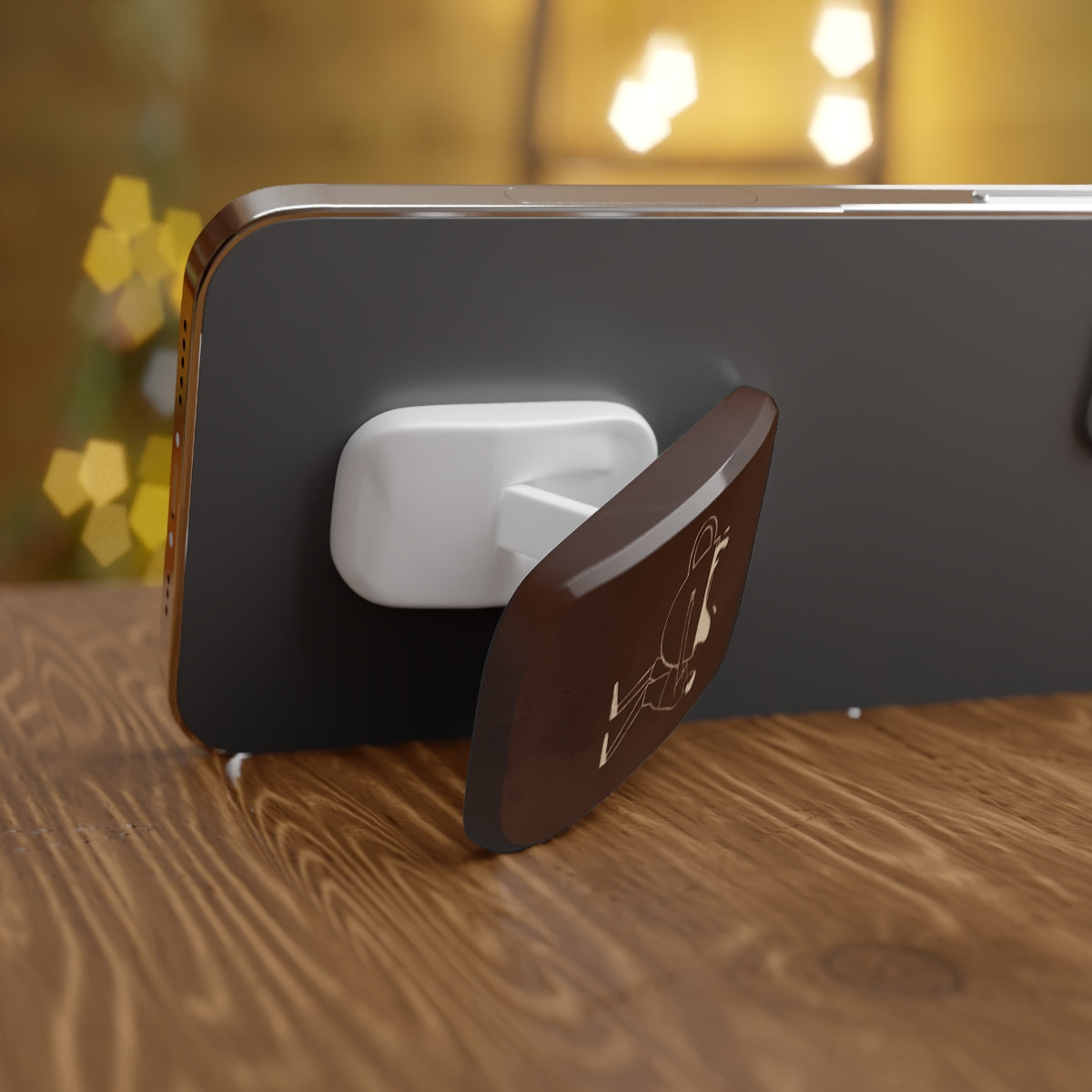 Gentlemen Espresso Click-On Phone Grip by etchd, view 4