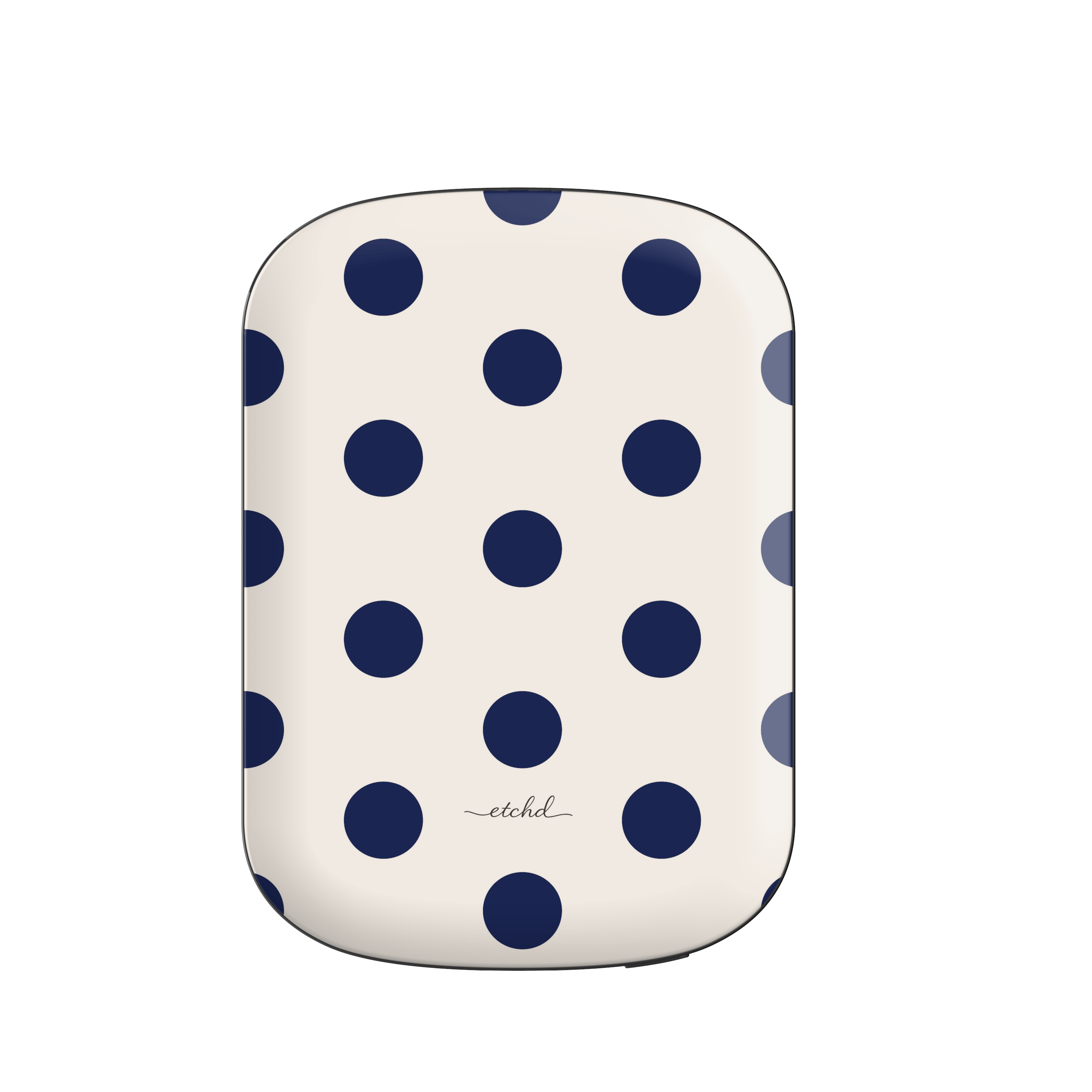 Navy & Cream Polka Dot Magnetic Powerbank