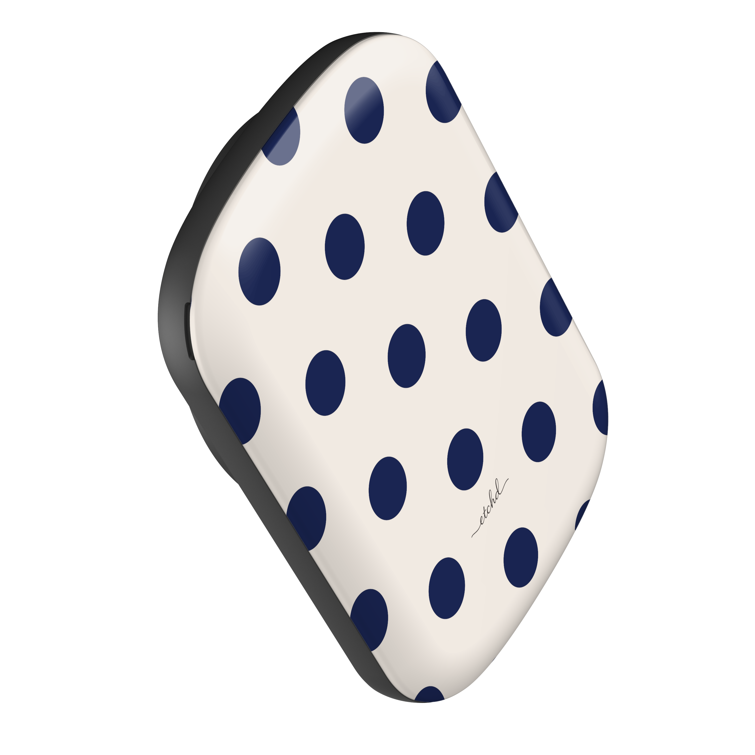 Navy & Cream Polka Dot Magnetic Powerbank