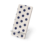 Navy & Cream Polka Dot Phone Stand