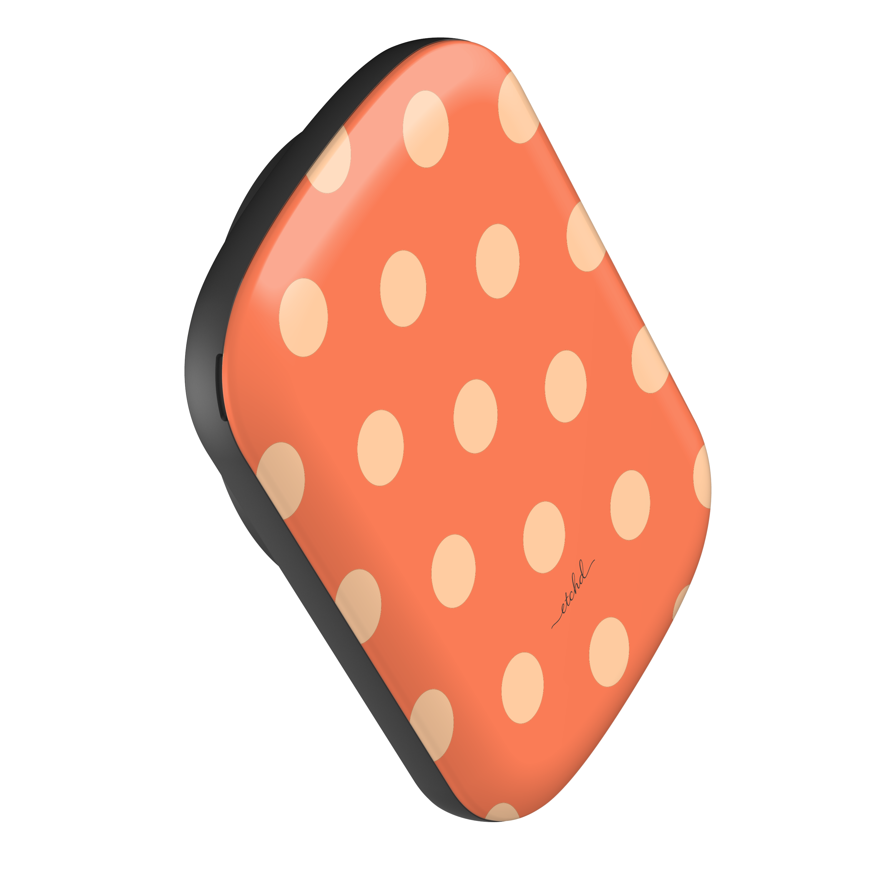 Peach & Coral Polka Dot Magnetic Powerbank by etchd, view 2