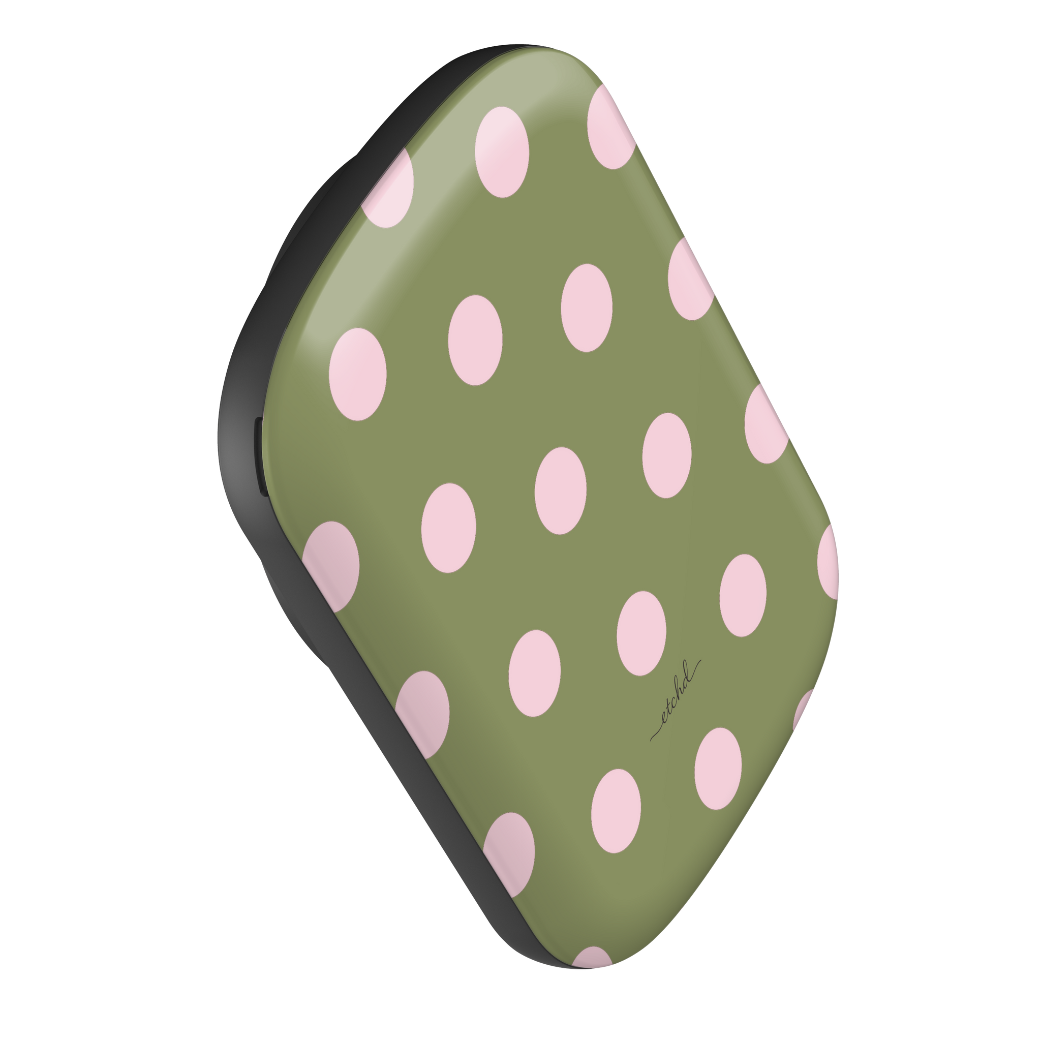 Pink And Green Polka Dot Magnetic Powerbank by etchd, view 2