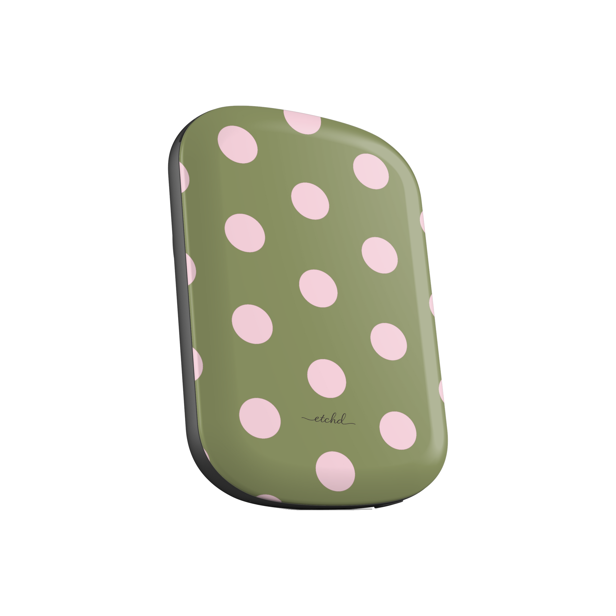 Pink And Green Polka Dot Magnetic Powerbank by etchd, view 3