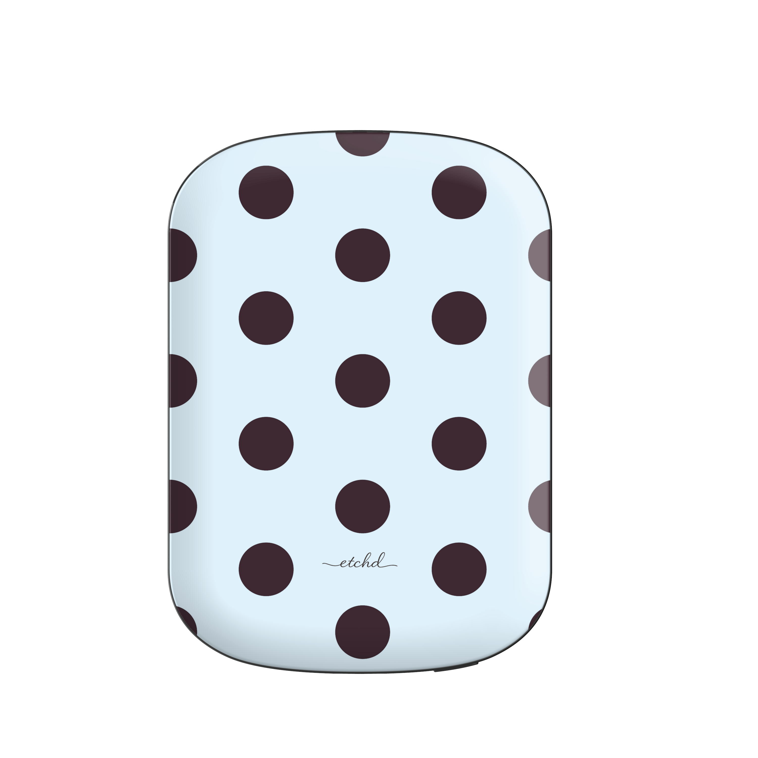 Plum And Blue Polka Dot Magnetic Powerbank by etchd