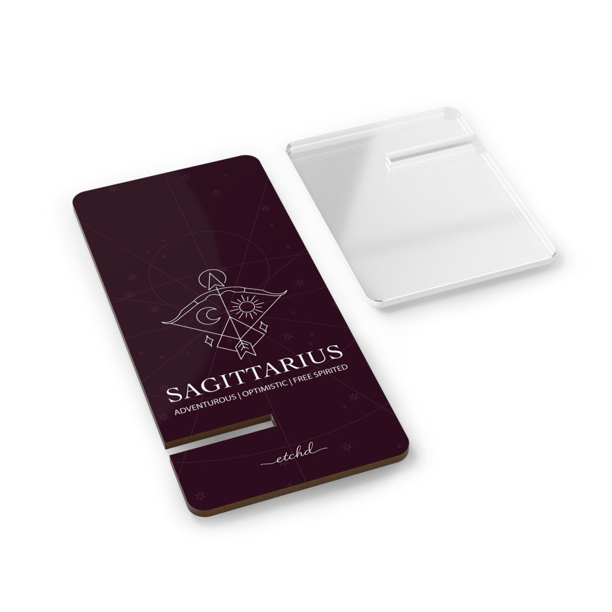 Sagittarius Phone Stand by etchd, view 2