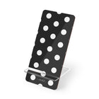 White & Black Polka Dot Phone Stand