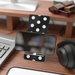 White & Black Polka Dot Phone Stand by etchd, view 4